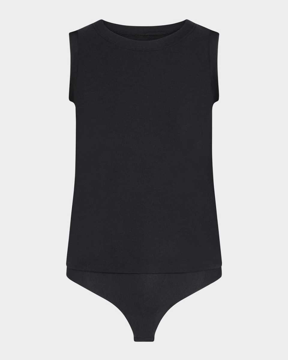 Essential Cotton Muscle Thong Bodysuit